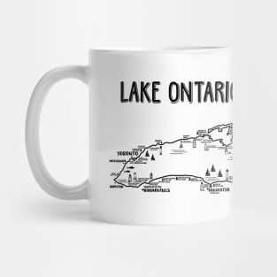 Lake Ontario Map Mug